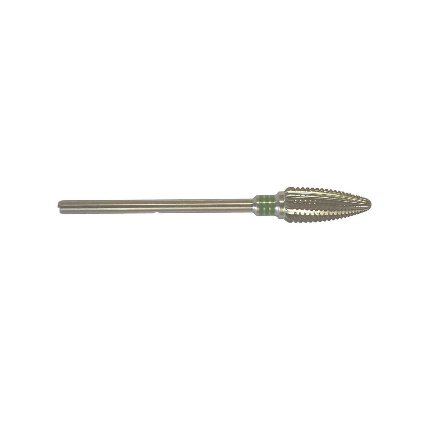 Fraise E5275 Carbure de tungstène forme ovoïde - Abrasion des ongles épais et onychogryphose - Denture hélicoïdale standard -