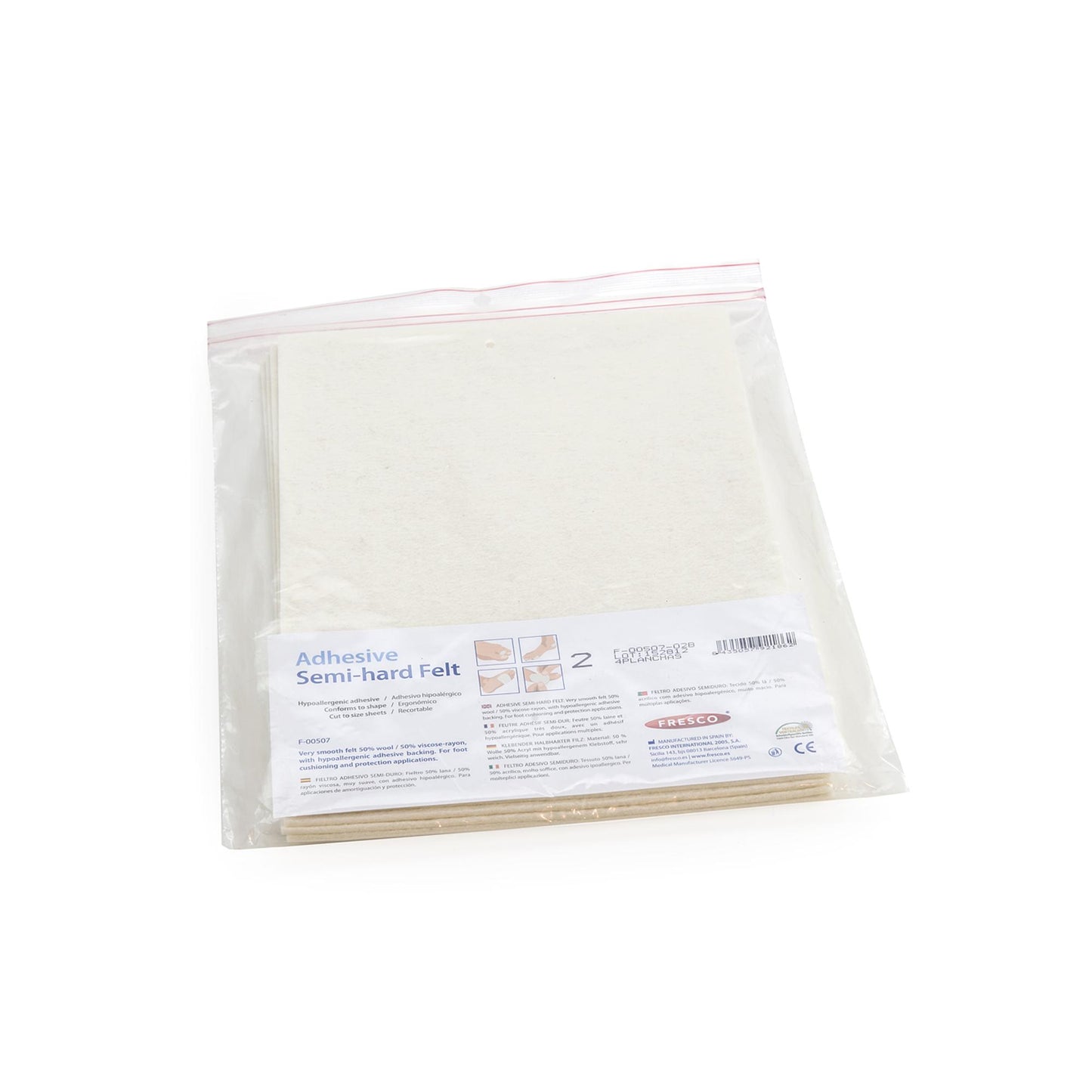 Felt - Plaques de feutres adhésifs hypoallergeniques - 50% laine et 50% acrylique