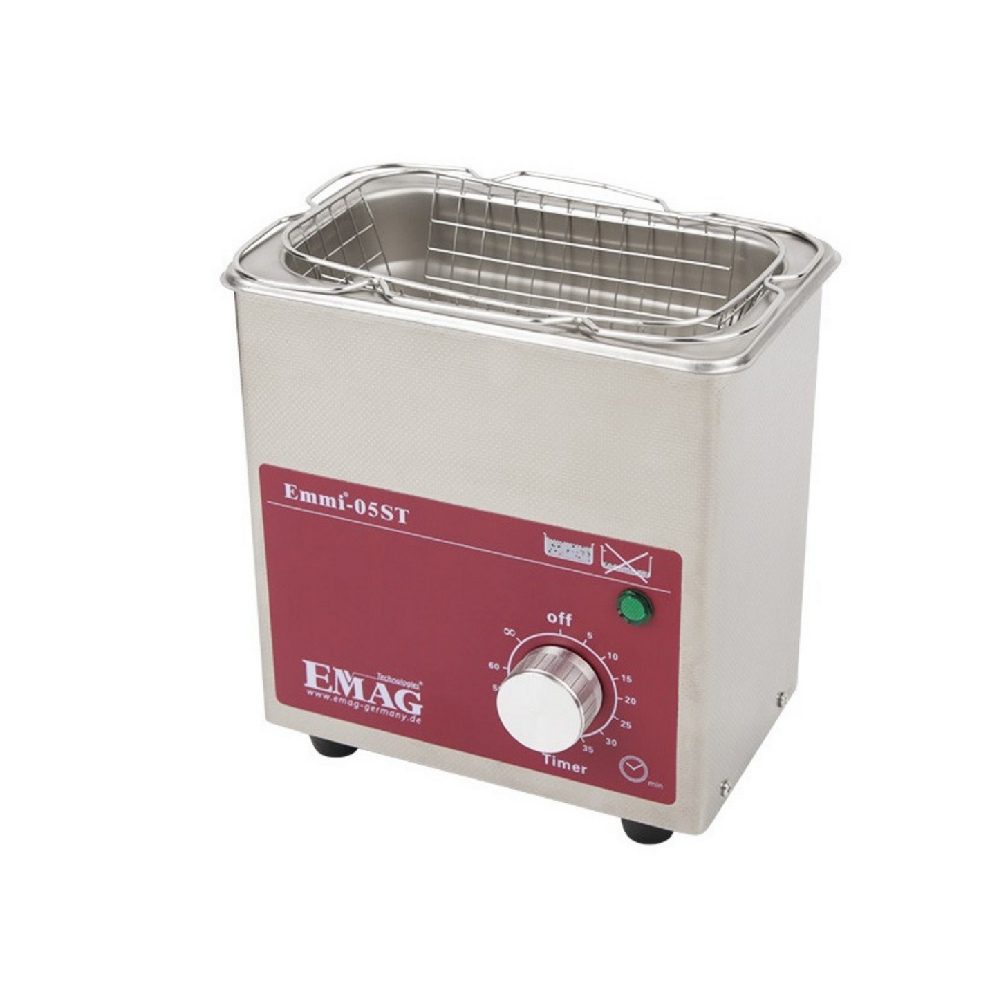 Nettoyeur à ultrasons tout en inox 0,5L - Emmi-05ST