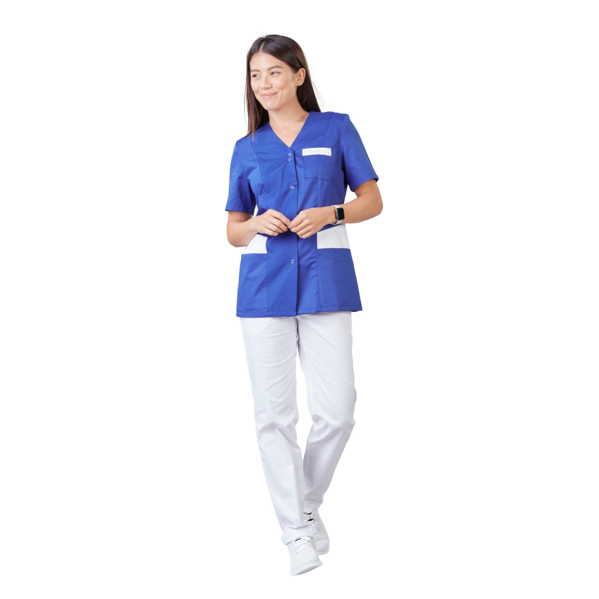 Gaia - Blouse Manches courtes - Col V - Femme - 70 cm - Phirejo