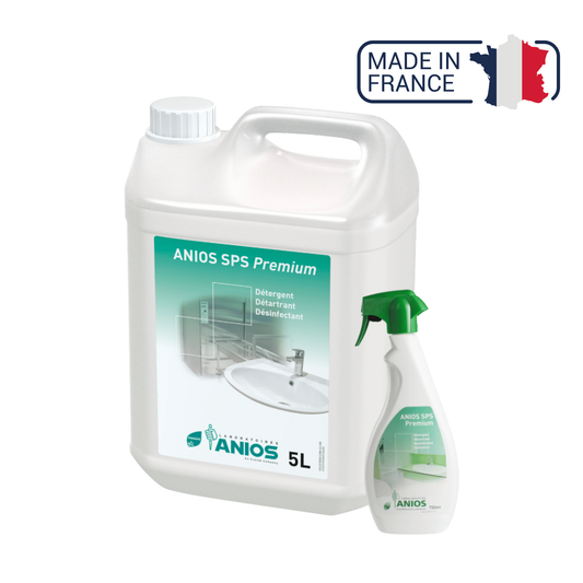 Anios SPS Premium - Détergent, détartrant, désinfectant Sanitaires - 2 contenances - Anios