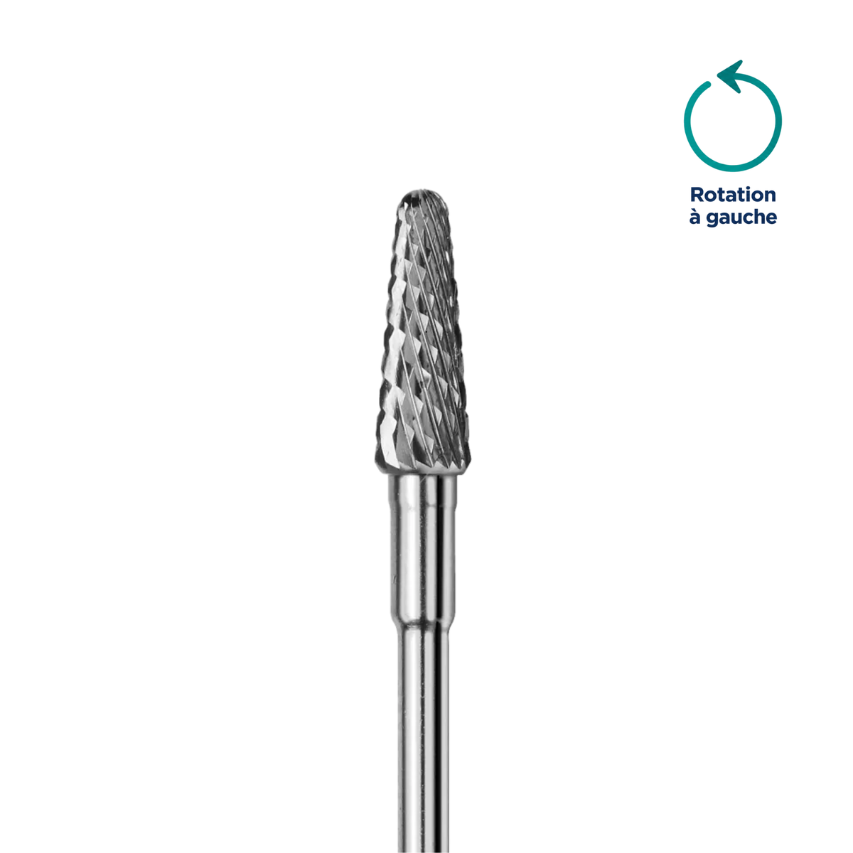 Fraise pour gaucher - Finition surfaces ongles avant polissage - 4,5 mm - Busch